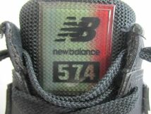 良品 ニューバランス New Balance ローカットスニーカー WL574SOO 24.5cm ブラック BLACK レディース_画像9