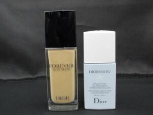 中古 ディオール Dior ディオールスキン フォーエヴァー フルイド グロウ 2W 等 2点 メイクアップベース