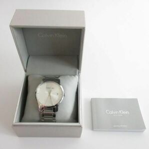 中古 カルバンクライン Calvin Klein K2G 2G1 クォーツ腕時計 ステンレス 3針 シルバー文字盤 レディース 未不動の画像1