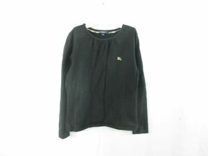 中古 バーバリー BURBERRY Tシャツ 半袖 ワンポイント 140A ブラック BLACK キッズ