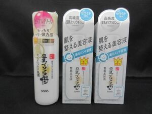 未開封 未使用 コスメ サナ なめらか本舗 リンクル乳液 N 150ml 整肌美容液 NC 100ml 3点