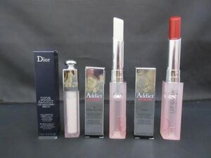 未使用 ディオール Dior ディオール アディクト リップ グロウ 000 等 3点 リップバーム