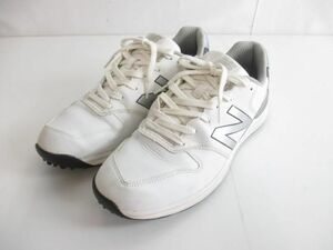 良品 ニューバランス New Balance ゴルフシューズ ローカットスニーカー USG996W2 28cm ホワイト メンズ