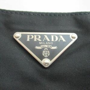 良品 プラダ PRADA 三角ロゴ レザー ナイロン トートバッグ ブラック BLACK 黒 レディースの画像8