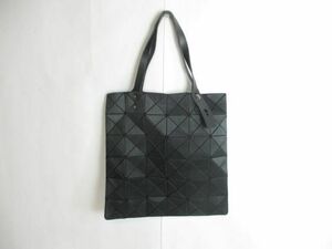 中古 バオバオイッセイミヤケ BAO BAO ISSEY MIYAKE ルーセント PVC マット ハンドバッグ トートバッグ ブラック レ