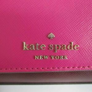 美品 ケイトスペード kate spade サフィアーノレザー ステイシー 2WAY クラッチ ウォレット チェーン ショルダーバッの画像8