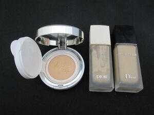 中古 ディオール Dior ディオールスキン フォーエヴァー フルイド マット 1N 30ml 等 3点 ファンデーション