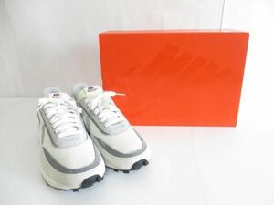 良品 ナイキ NIKE ×サカイ ワッフルサミット BV0073-100 27cm ホワイト グレー メンズ