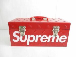 良品 シュプリーム Supreme ダイヤモンド プレート ツール ボックス ロゴ 工具箱 レッド 赤