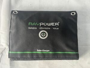 ソーラーチャージャー/RAVPOWER 24W 3-PORT OUTDOOR CHARAGER 黒 