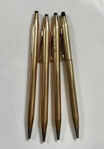 CROSS ボールペン 筆記用具 14KT/10kT GOLD 中古品