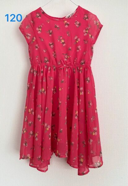 キッズ 花柄ワンピース H&M 120