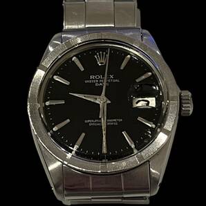 Rolex date 1501 ロレックス デイト cal 1560 黒 文字盤 ブラック ミラー ダイアル 稼働品 1500 1600 1601 1603 デイトジャスト datejust の画像2