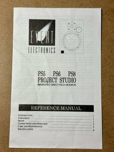 EVENT ELECTRONICS PS5/PS6/PS8 PROJECT STUDIO 取扱説明書！