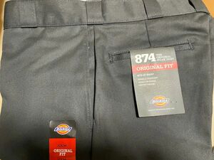 新品 ディッキーズ ワークパンツ チノパン パンツ DICKIES 874 ブラック ウエスト32 レングス30