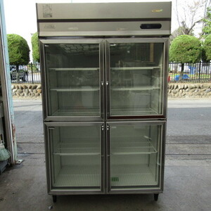  Fukushima Reach in refrigeration showcase swing type glass door UGN-120AG7 795L 2013 year made 100V 50/60Hz used *5-1024