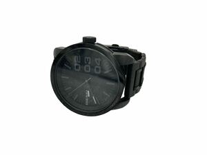  diesel DZ-1371 quartz men's wristwatch DIESEL secondhand goods face / black black body 