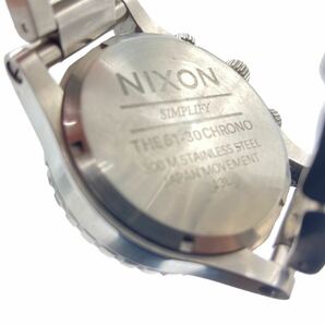 nixon ニクソン THE 51-30 CHRONO SIMPLIFY GUNSHIP ガンシップ 紺 文字盤 ネイビー 不動 ステンレス クロノグラフ の画像2