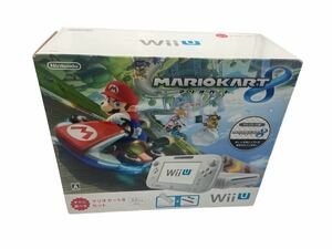 * WiiU * Mario Cart 8 set white 32GB body game pad original adaptor Wii remote control plus sensor bar Nintendo Nintendo 