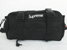 Supreme シュプリーム 19FW ウエストバッグ ボディバッグ 黒 ブラック CORDURA ◇08 ★2672_画像2