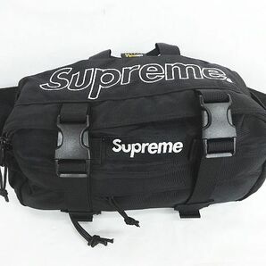 Supreme シュプリーム 19FW ウエストバッグ ボディバッグ 黒 ブラック CORDURA ◇08 ★2672の画像1