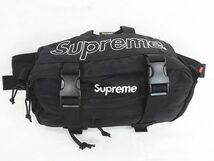 Supreme シュプリーム 19FW ウエストバッグ ボディバッグ 黒 ブラック CORDURA ◇08 ★2672_画像1