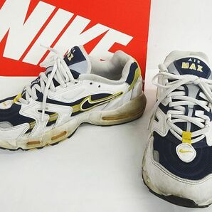 NIKE AIR MAX 96 II ナイキ エアマックス96 II CZ1921-100 US9.5 27.5cm 白×ネイビー系 箱付 の画像1