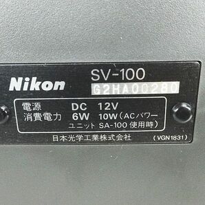 Nikon ニコン SV-100 ポータブルビデオカセットレコーダー VHS SA-110 通電のみ確認 ジャンク の画像6