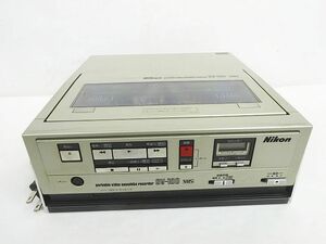 Nikon ニコン SV-100 ポータブルビデオカセットレコーダー VHS SA-110 通電のみ確認 ジャンク 