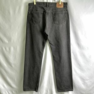 USA製 Levi's 501 先染め ブラック デニム パンツ W36×L32 黒 ジーンズ リーバイス 505 519 90s 00s ビンテージ