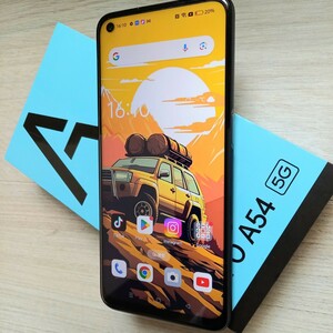 レアかも?!　　OPPO A54 5G 　デュアルSIMでSIMフリー版　　美品です。　Android12　 美画面リフレッシュレート90Hz 　大容量バッテリー　 