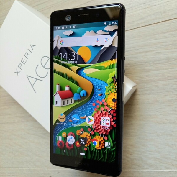  Xperia Ace エース　SO-02L ブラック　まあまあ綺麗　 RAM4GB.ROM64GB 　 バッテリーは良好の結果　コンパクト 　安心の繋がるドコモ製品