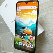 人気機種　HUAWEI P30 lite 　ブラック　概ね美品　SIMロックフリー　Googleplay対応　SIMフリー版　デュアルSIM_画像1