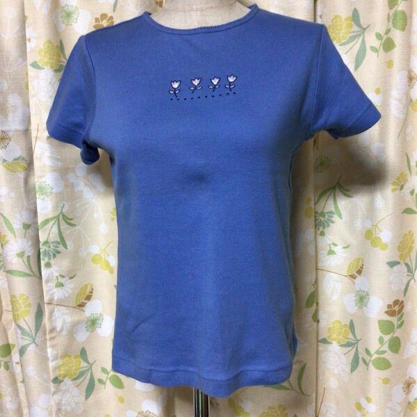 レディース Tシャツ 半袖 青 ブルー サイズ M