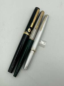 万年筆 3本セット PILOT PARKER PLATINUM ペン先 18k パイロット パーカー プラチナ ペン 筆記用具 