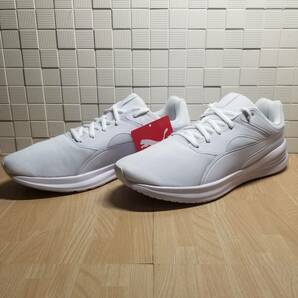 送料無料・新品未使用！！プーマ PUMA ランニングシューズ スニーカー / トランスポート / 白 ホワイト 27.0ｃｍの画像1