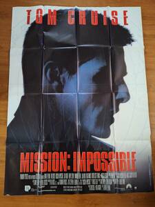 . original super huge poster # Brian *te* Pal ma# Tom * cruise # mission * in posibru