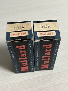 EF37A 2本 MULLARD 試験済み 真空管 未使用に近いと推測