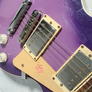 Gypsy Rose レスポールタイプ ミニエレキギター パープル ケース付き ジプシーローズ 楽器/160サイズの画像8