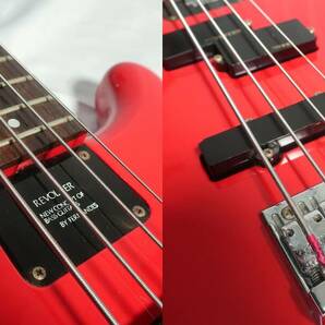 FERNANDES REVOLVER／NEW CONCEPT OF BASS GUITARS リボルバー エレキベース ケース付 レッド GOTOHペグ ジャンク楽器/170サイズの画像6