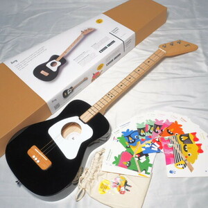 美品 Loog Pro 3弦ギター ブラック コードカード付き ルーグ 楽器/120サイズ