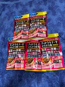 【機能性表示食品】小林製薬ナットウキナーゼさらさら粒プレミアム 20日分×5袋