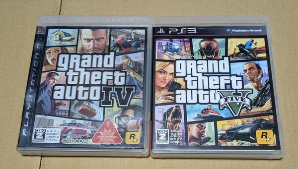 【地図付き】【送料無料】【PS3】 グランドセフトオートIV グランド・セフト・オートV （Grand Theft Auto V） 2点セットまとめ売り 