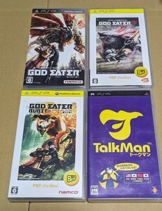 【送料無料】【PSP】 GOD EATER BURST ゴッドイーター 2 トークマン 4点まとめ売り