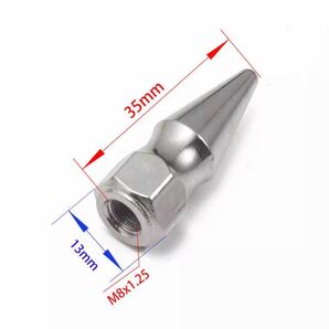 M8 x 1.25 スパイクナット 6本 JDM スタッズ スパイクボルトの画像10