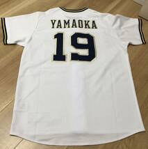 オリックス バファローズ ユニフォーム ハイクオリティー L 山岡 19 ORIX Buffaloes 美品 ホワイト　ホーム　ユニホーム　やまおか_画像5