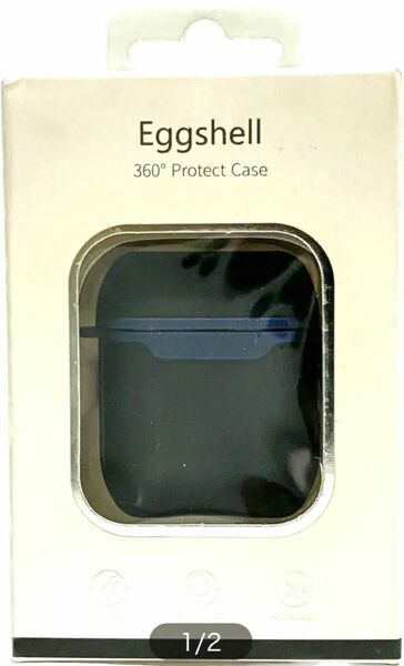 Eggshell 360° プロテクトケース AirPodscover6 黒x紺