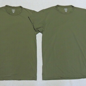 米軍 海兵隊 ELITE ISSUE ストレッチ Tシャツ OD Mサイズ/2枚セットの画像1