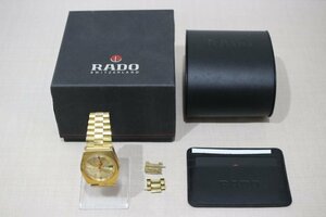 RADO ラドー GOLDEN SABRE R12413494/10357599 腕時計 ギャランティカード ケース 箱 コマ付 動作品 5340
