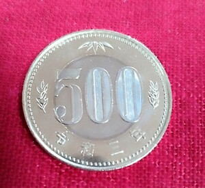 #{ beautiful goods valuable goods rarity }*. peace 3 year new 500 jpy coin 1 sheets. exhibition *2021 year *bai color *k Lad .* unused goods new coin * condition is very beautiful . rarity..